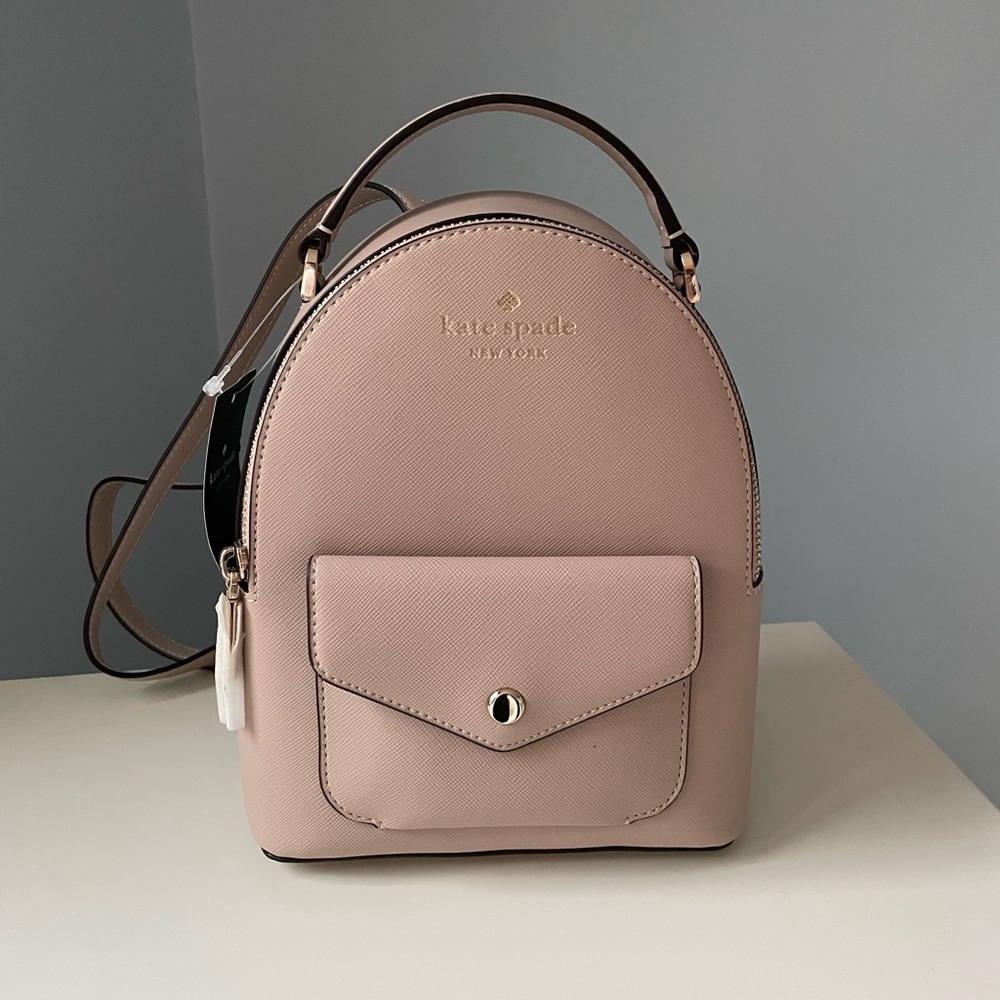 NWT KATE SPADE Schuyler Mini Backpack in Warm Beige